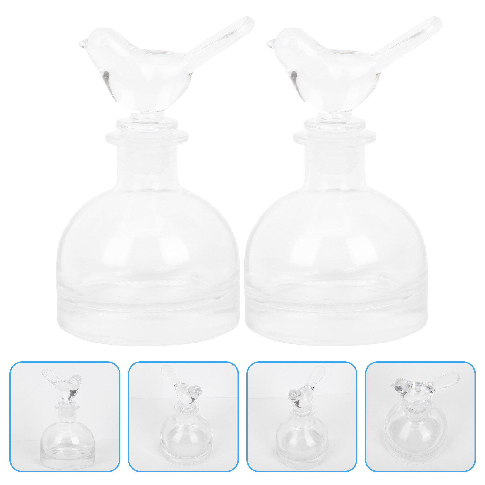 Home Fragrance Us - 2 adet cam parfüm şişeleri Premium