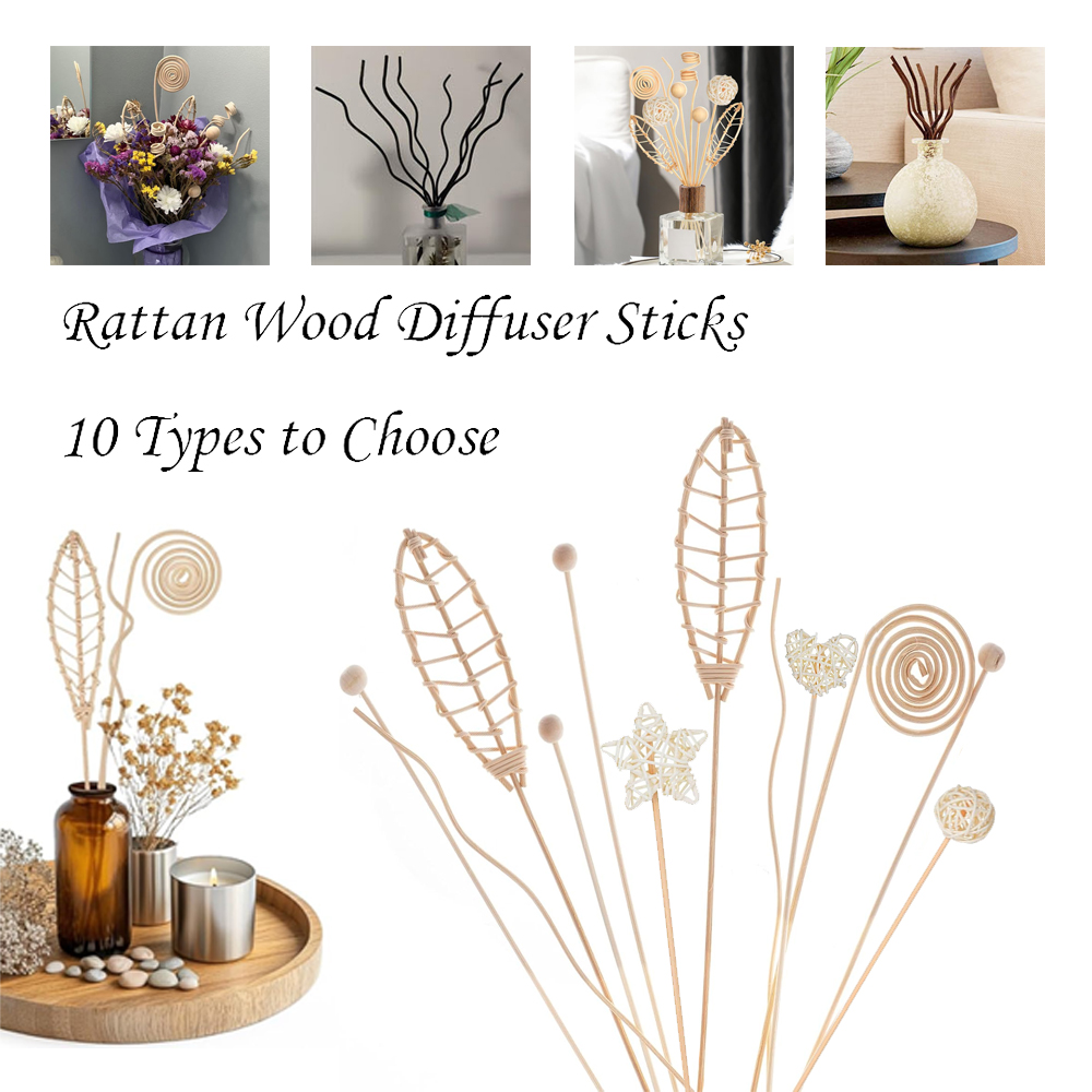 Home Fragrance Diffuser Refills - 5/15 adet uzun dalgalı kamış difüzör