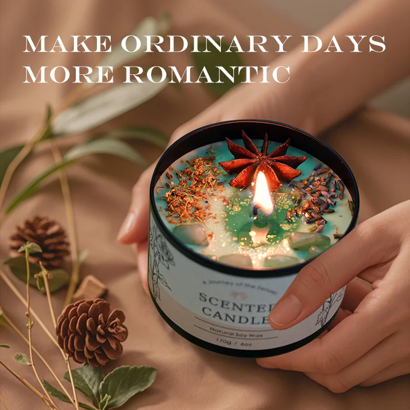 Home Fragrance Us - Yaratıcı Kristal Aromaterapi Mum 6OZ -