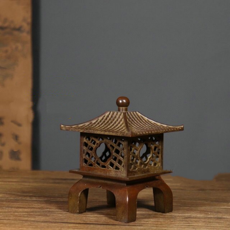 Home Fragrance Lamp - Antika bakır içi boş saray lambası