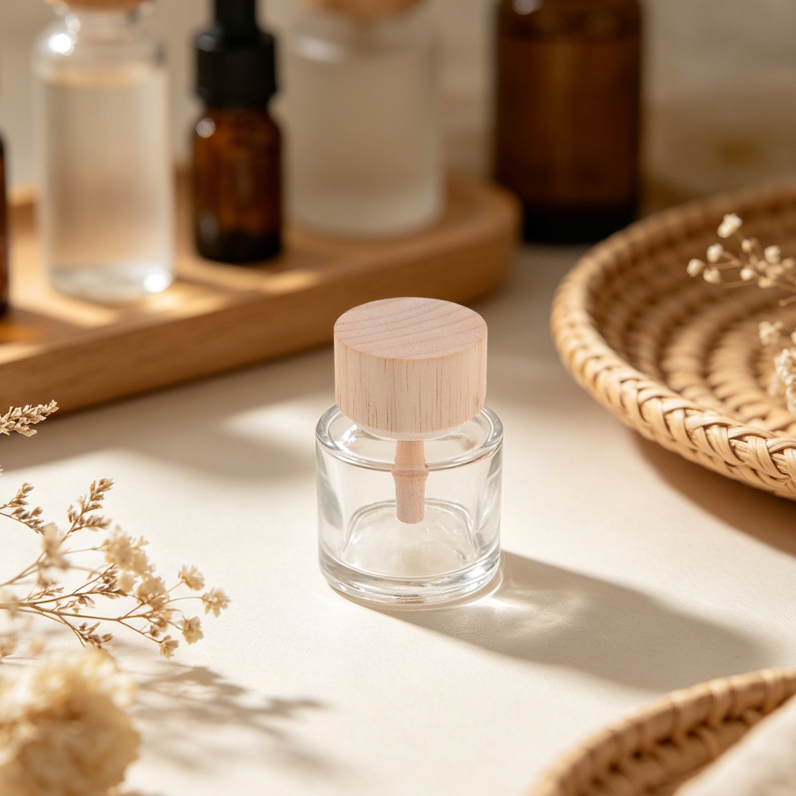 Home Fragrance Us - 2 Adet Şeffaf Cam Çubuklu Difüzör