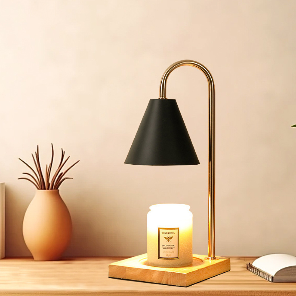 Home Fragrance Lamp - Modern Mum Isıtıcı Lamba Ahşap Aroma