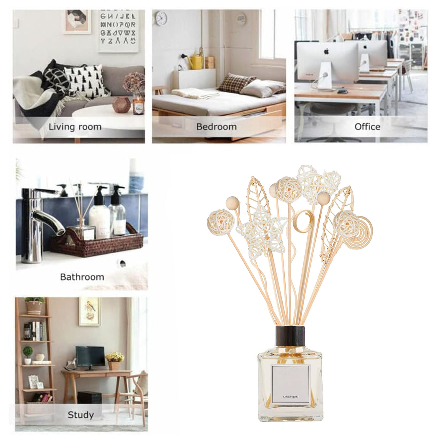 5/15 adet uzun dalgalı kamış d - Home Fragrance Diffuser Refills incelemesi ve fiyatı